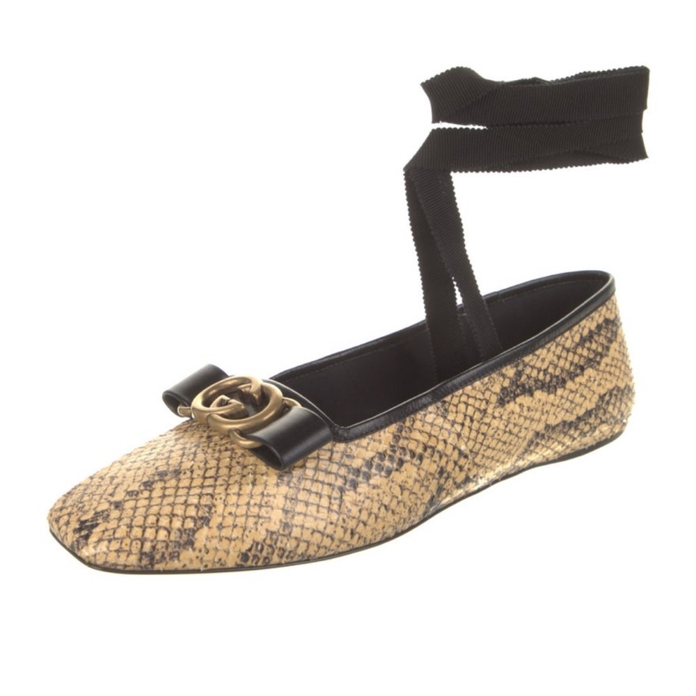 Gucci Snakeskin Flats - Picture 4 of 5